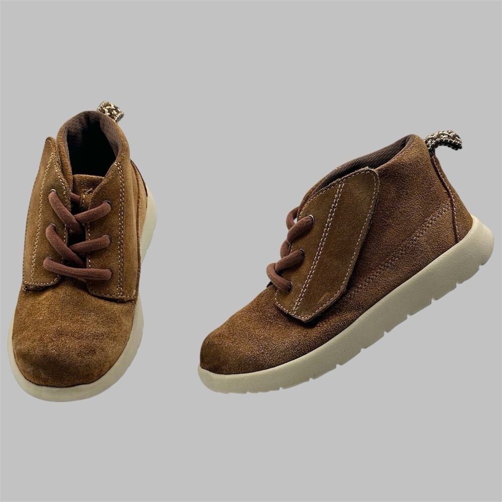 UGG T Canoe Suede Toddler Boots Tan 1098455T Size 10 Chukka